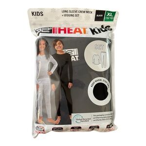 32 Degrees Heat LONG SLEEVE CREW NECK + LEGGING SET Unisex Size: XL (16-18)